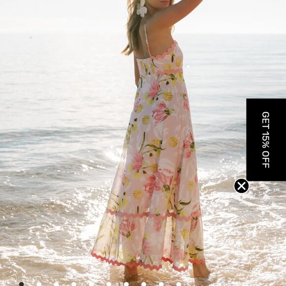 Petal & Pup Layla Maxi Dress Acacia Blossom - Picture 12 of 13